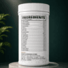 Power Up Ayurvedic wellness product container showing detailed herbal ingredients and traditional Ayurvedic composition information.