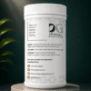 Power Up Ayurvedic wellness product container showing usage instructions, storage details, caution notice, and DG Herbal contact information.