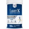 LeanX Ayurvedic weight loss powder container by DG Herbal designed for metabolism support, fat burn, and weight management.
